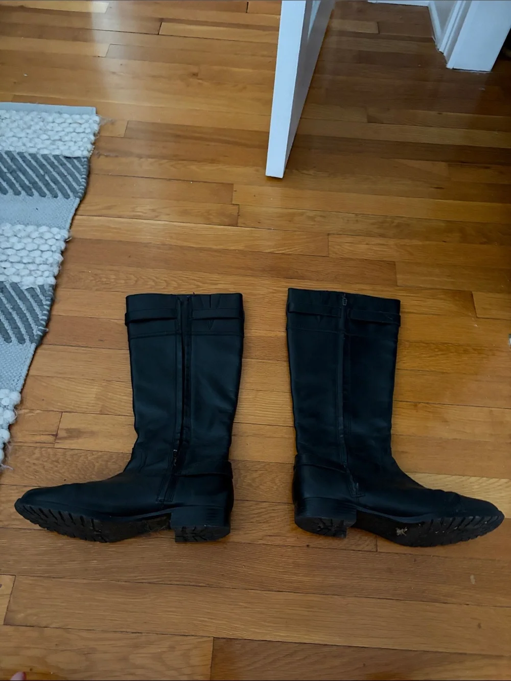 Lauren Ralph Lauren Women's Classic Black Knee-High Riding Boots 9.5